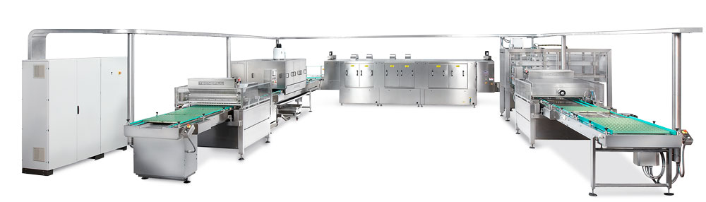 LINEE INDUSTRIALI PER PRODOTTI DOLCIARI DA FORNO – COLATI Tecnofill